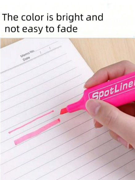 Colorful fluorescent highlighter