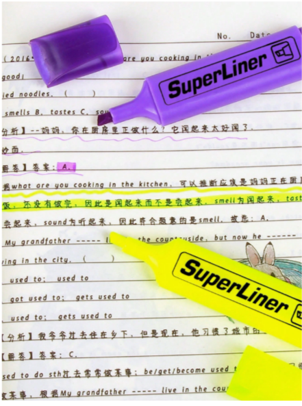 Colorful fluorescent highlighter