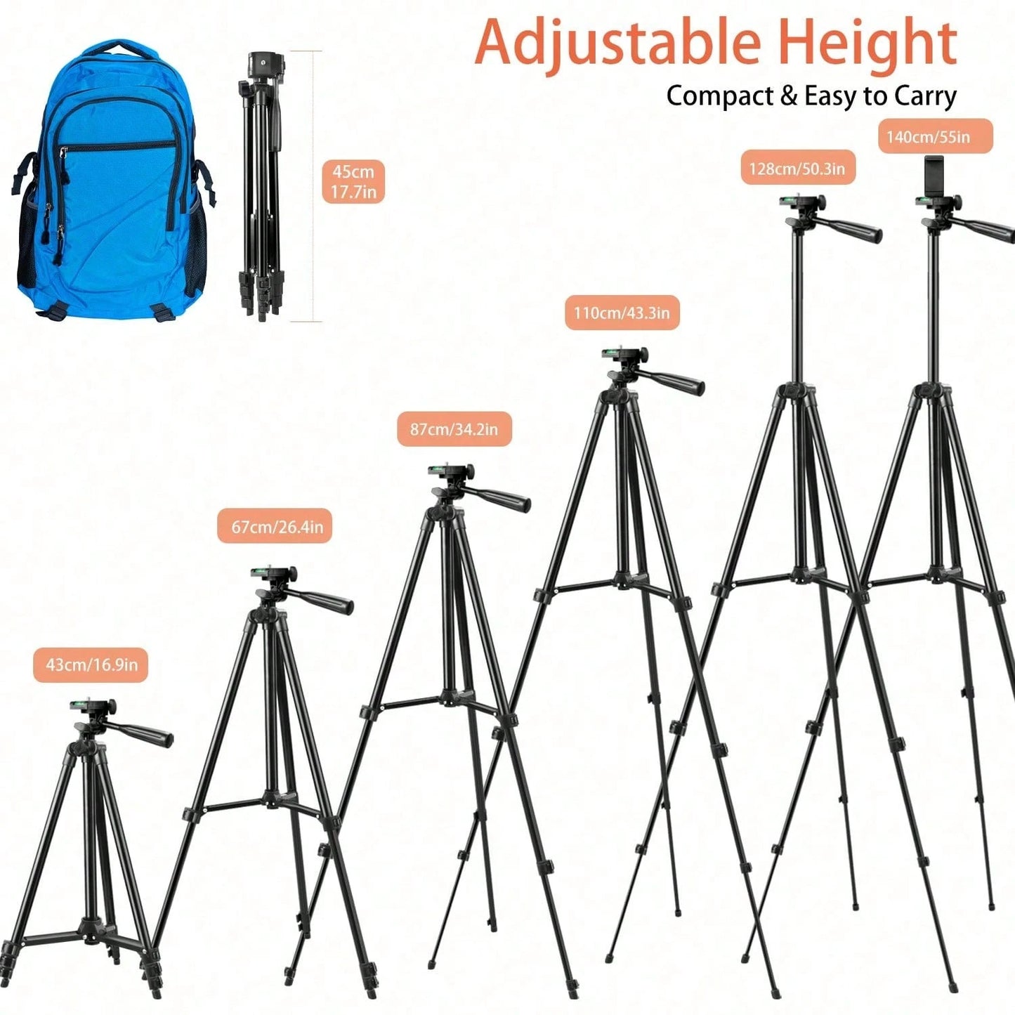 Trépied robuste et résistant.
