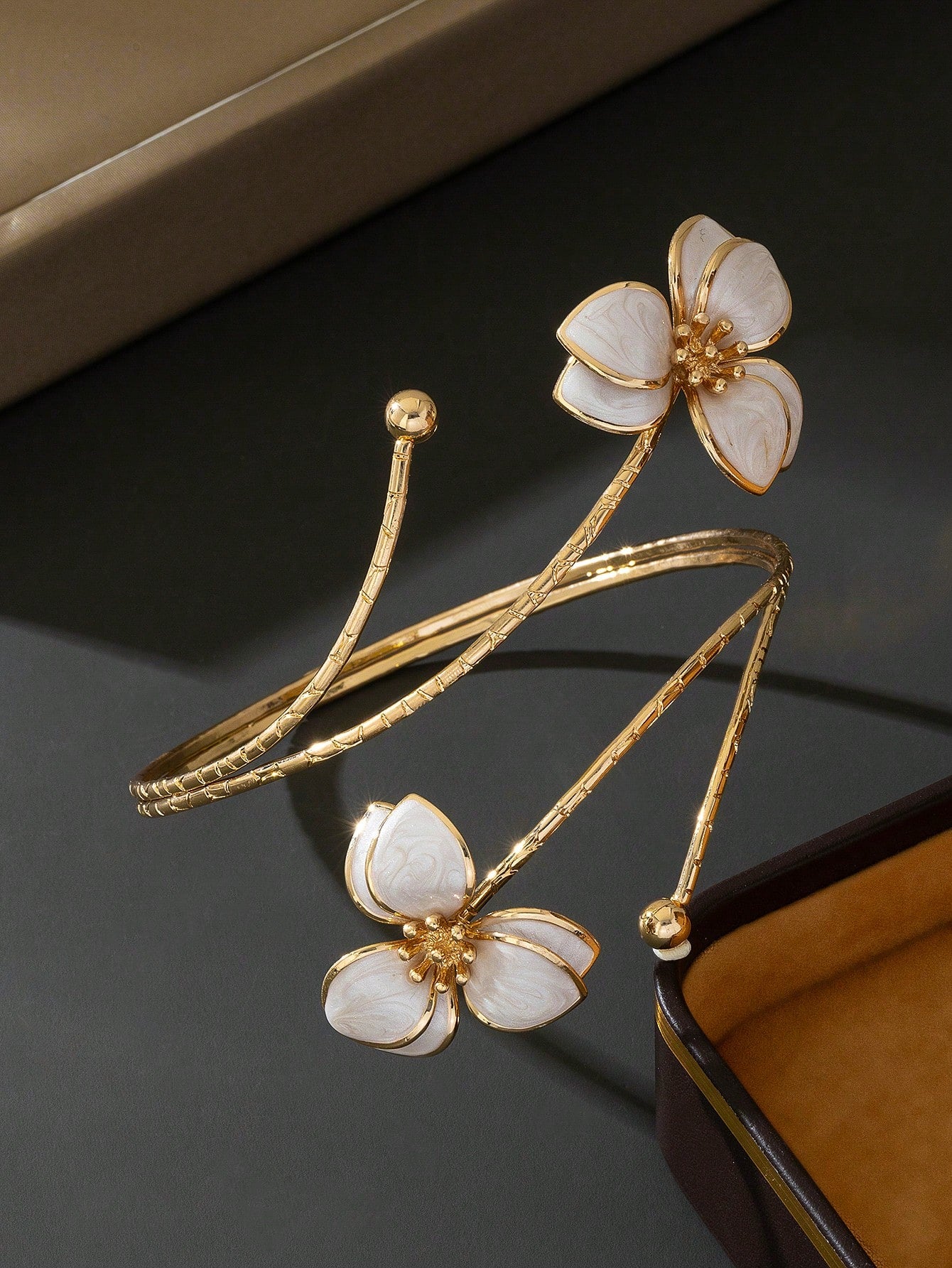Drop Flower-Shaped Arm Cuff For Women