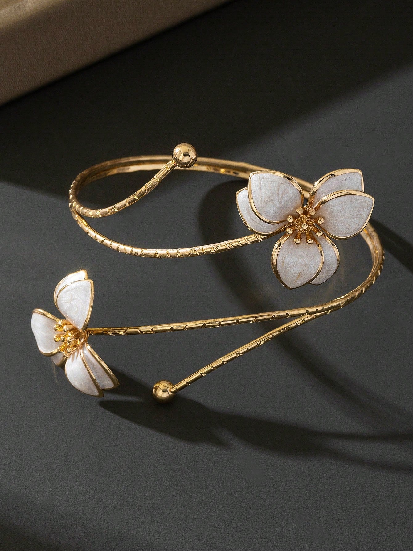 Drop Flower-Shaped Arm Cuff For Women