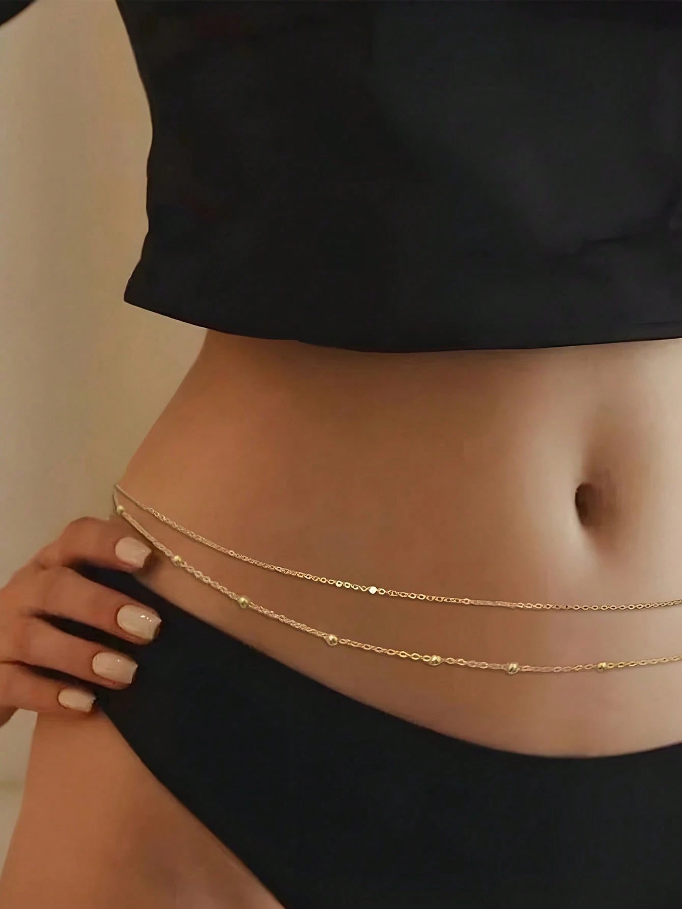 1 chaîne de corps sexy en perles