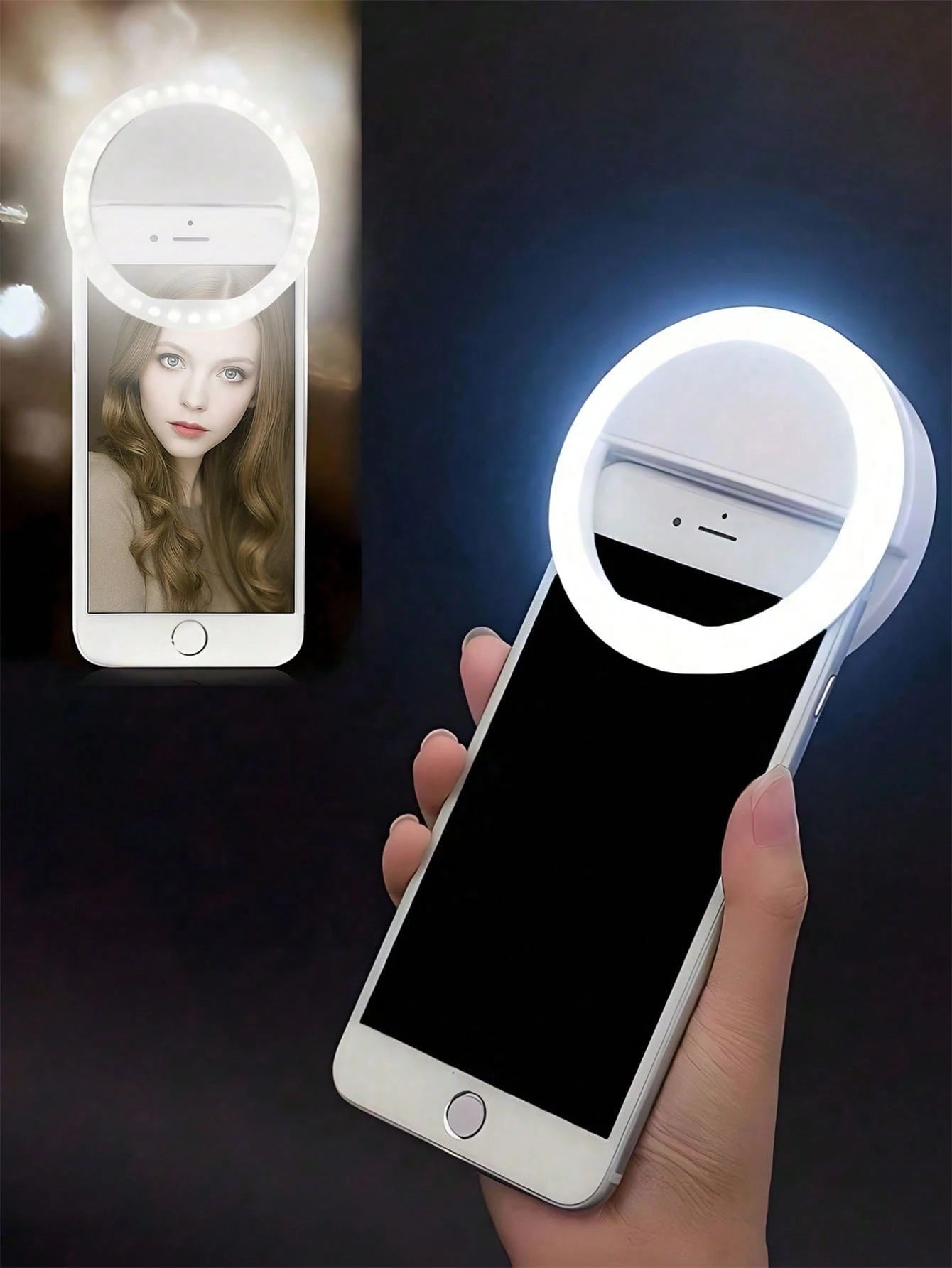 LED rechargeable par USB pour selfie
