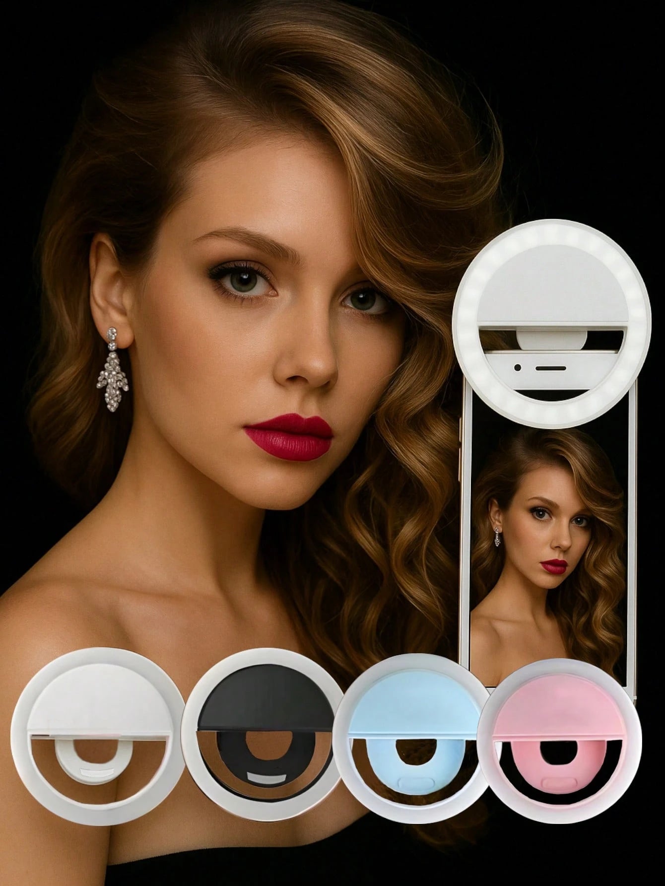 LED rechargeable par USB pour selfie